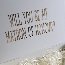 Load image into Gallery viewer, Gold Personalised Message on White Box with Magnetic Lid