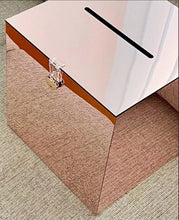 Load image into Gallery viewer, Rose Gold Mirrored Wishing Well with lock and key