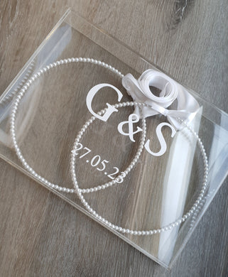 Acrylic Keepsake Box with Pearl Stefana