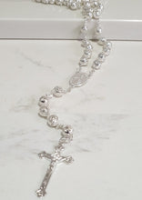 Load image into Gallery viewer, Silver Plated Rosary Beads
