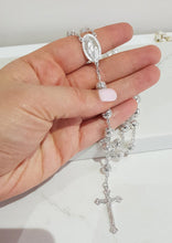 Load image into Gallery viewer, Silver Plated Rosary Beads
