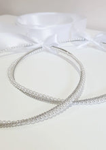 Load image into Gallery viewer, Paris Stefana Wedding Crowns with White Satin Ribbon
